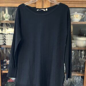 Soft Surroundings Black Sweater Sz Small S Tunic EUC Beautiful!